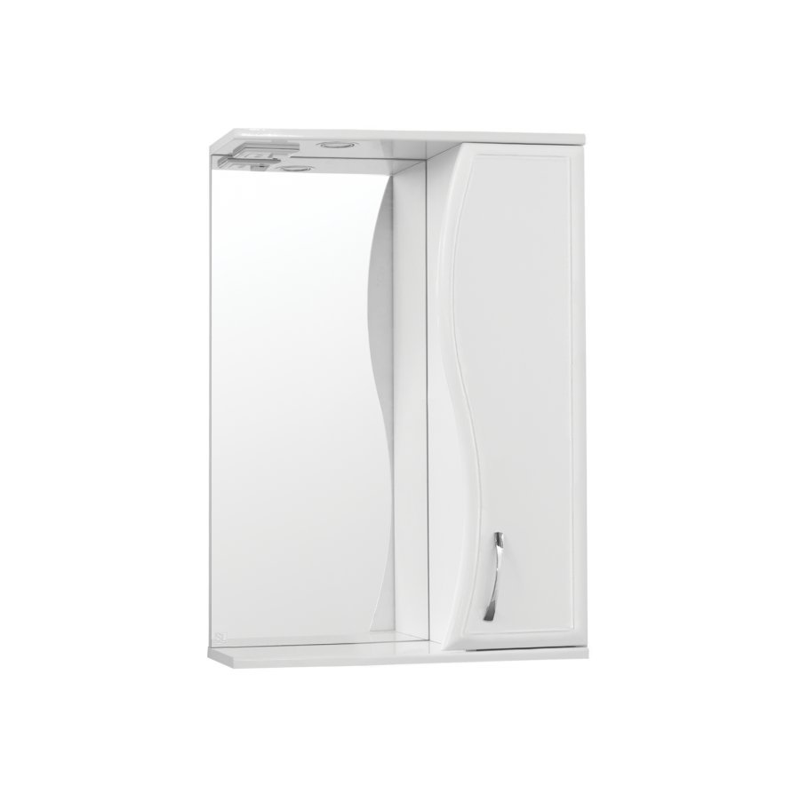 Зеркало шкаф style line эко стандарт панда 75 с белый