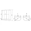 Душевая кабина асимметричная Timo ECO TE-0702 L/R , 120*80*218  низкий поддон, Ориентация: Левая, Комплектация: без гидромассажа, изображение 8