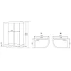 Душевая кабина асимметричная Timo COMFORT T-8802 F L/R 120*85, Цвет стекла: матовое, Ориентация: Левая, Комплектация: COMFORT, изображение 15