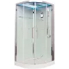 Душевые кабины и сауны: Душевая кабина четверть круга Timo Premium IMPI H-517, 100х100, Г/М, баня, электрика, хромотерапия 1 в магазине Акватория