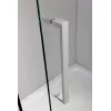Душевой угол Black & White S208  прозрачное/хром, Выбрать размер: 80х100, изображение 4