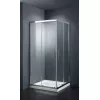 Душевой угол Black & White S102  прозрачное/хром, Выбрать размер: 80х80, изображение 2