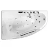 Акриловая гидромассажная ванна Gemy G9046, Выбрать размер: 990x1710, Ориентация: Левая, Комплектация: гидромассаж, аэромассаж, электр.пульт,хромотерапия, изображение 3