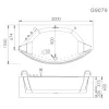 Акриловая гидромассажная ванна Gemy G9079  200*105, изображение 5