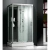 Душевая кабина Frank  с баней/без бани пристенная F-503-1/F-504-1, Цвет профиля: Хром, Выбрать размер: 120x85, Комплектация: без бани, изображение 2