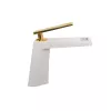 Смеситель на раковину (белый/золото) Bronze De Luxe A919W, изображение 5