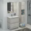 Мебель для ванной: Тумба-умывальник Comforty  Верона дуб белый с раковиной Comforty 75E 1 в магазине Акватория