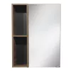 Мебель для ванной: COMFORTY Зеркало-шкаф "Штутгарт-60/75/90" дуб тёмно-коричневый 1 в магазине Акватория
