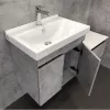 COMFORTY. Тумба-умывальник "Осло-60" бетон светлый с раковиной Fest 60, изображение 9