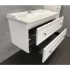 COMFORTY. Тумба-умывальник "Феррара-100" белый глянец с раковиной COMFORTY, изображение 3