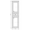COMFORTY. Шкаф-колонна "Феррара-40" белый глянец, изображение 5