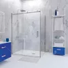 Душевой уголок RGW TO-44 (TO-14 + Z-050-2), Цвет стекла: прозрачное, Цвет профиля (вариация): Хром, Выбрать размер: 1800x1000, изображение 2