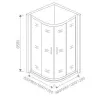 Душевой уголок Good Door Neo R-С-CH  100х100 без поддона, Выбрать размер: 100х100, изображение 3