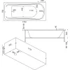 Ванна акриловая  BAS Мальта 170*75, Комплектация: без гидромассажа, изображение 3