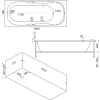 Ванна акриловая  BAS Мальдива 160*70, Комплектация: без гидромассажа, изображение 3
