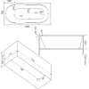 Ванна акриловая  BAS Лима 130*70, Комплектация: без гидромассажа, изображение 3