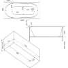 Ванна акриловая  BAS Тесса 140*70, Комплектация: без гидромассажа, изображение 3