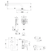 Смеситель Lemark Shift LM4322C для ванны и душа, встраиваемый, изображение 2