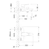 Смеситель Lemark Nero LM0214C для ванны, изображение 3