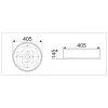 Раковина накладная круглая CeramaLux  9425, изображение 6