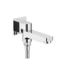 Душевая система встроенная с термостатом Timo Tetra-thermo SX-0199, Выбрать цвет: Хром, изображение 4