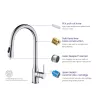 Смеситель для кухни с выдвижной лейкой Timo Saona 2336/00FL, Выбрать цвет: Хром, изображение 5
