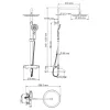 Душевая стойка  WasserKRAFT A18801Thermo с термостатом, изображение 3