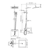 Душевая стойка  WasserKRAFT A19901Thermo с термостатом, изображение 3
