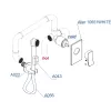 Встраиваемый комплект  WasserKRAFT A010656WHITE  для биде со шлангом, изображение 3