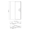 Душевая дверь WasserKRAFT Dinkel, Выбрать размер: 120, изображение 8