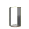 Душевые уголки Good Door  JAZZE R-C-BR/-B-BR без поддона, Выбрать размер: 80x80, Цвет стекла: тонированное, изображение 3