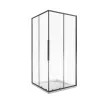 Душевые уголки Good Door  IDEA CR-C-CH/-C-B без поддона, Выбрать размер: 80x80, Цвет стекла: прозрачное, Выбрать цвет: Хром, изображение 4