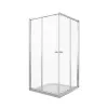 Душевые уголки Good Door  LIRA CR без поддона, Выбрать размер: 90x90, Цвет стекла: прозрачное, изображение 2