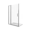Душевая дверь распашная Good Door FANTASY WTW, Выбрать размер: 100, Цвет стекла: прозрачное, изображение 2