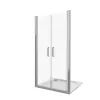 Душевая дверь распашная Good Door FANTASY SD, Выбрать размер: 80, Цвет стекла: прозрачное, изображение 2