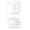 Душевая дверь раздвижная Good Door Infinity WTW-TD, Выбрать размер: 160, Цвет стекла: прозрачное, изображение 4