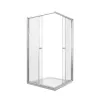 Душевые уголки Good Door  LIRA CR без поддона, Выбрать размер: 90x90, Цвет стекла: прозрачное, изображение 3