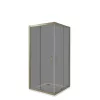 Душевые уголки Good Door  JAZZE CR-B-BR/-G-BR без поддона мат/тонир, Выбрать размер: 80x80, Цвет стекла: тонированное, изображение 2