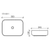 Умывальник чаша накладная прямоугольная Ceramica Nova Element CN6011, изображение 6