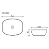 Умывальник чаша накладная овальная Ceramica Nova Element CN5005, изображение 7