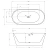 Акриловая ванна ABBER AB9320, Выбрать размер: 150х75, изображение 4