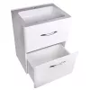 Тумба напольная с раковиной Style Line Каре (2 ящ.) Люкс белая, PLUS, Выбрать размер: 60, изображение 3