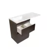 Тумба напольная Style Line с раковиной  Даллас  венге левая/правая 120, изображение 3