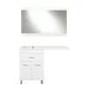Тумба напольная Style Line ВаЛеРо 60см с раковиной под стиральную машину 120см, Люкс белая, PLUS, Ориентация: левая, изображение 2