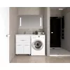 Тумба напольная Style Line ВаЛеРо 60см с раковиной под стиральную машину 120см, Люкс белая, PLUS, Ориентация: левая, изображение 6