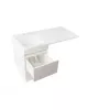 Тумба подвесная Style Line с раковиной  Даллас Люкс белая, PLUS, Выбрать размер: 100, изображение 5