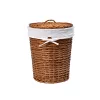 Аксессуары/Комплектующие: Плетеная корзина для белья с крышкой WasserKRAFT Leine WB-350-M 1 в магазине Акватория