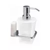 Аксессуары: Дозатор для жидкого мыла WasserKRAFT  Leine  K-5099WHITE 1 в магазине Акватория