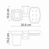 Держатель стакана и мыльницы WasserKRAFT  Wern K-2500 K-2526, изображение 3