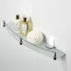 Полка стеклянная с бортиком WasserKRAFT Leine  K-5044WHITE, изображение 2